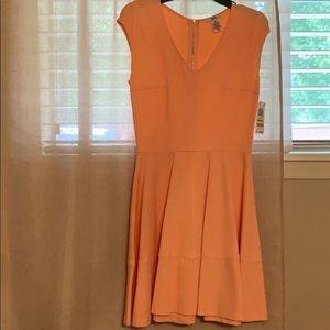 Never worn peach Cap sleeve dress